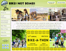 Tablet Screenshot of bikesnotbombs.org